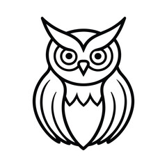 owl on white