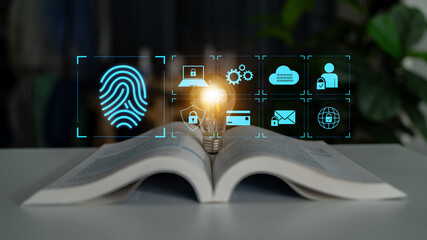 System for safeguarding digital identity using fingerprint authentication, encryption, and secure...