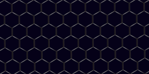 Vector seamless cubic hexagon pattern. Abstract geometric low poly background. Stylish grid texture.