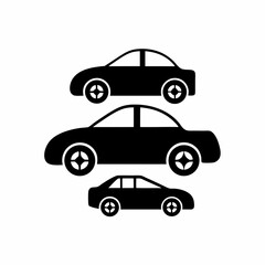 creative Car silhouettes vector silhouette illustration isolated on white background