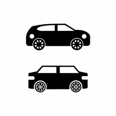 creative Car silhouettes vector silhouette illustration isolated on white background