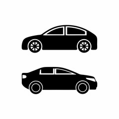 creative Car silhouettes vector silhouette illustration isolated on white background
