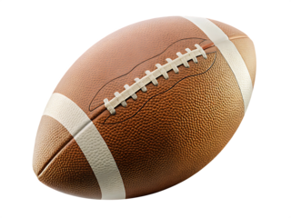 a rugby ball classic rugby ball isolated on white background PNG ,AI GENERATED