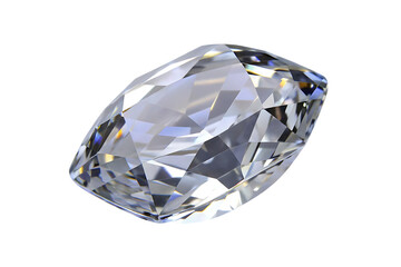 beautiful diamond  isolated on white background PNG ,AI GENERATED