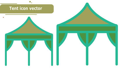 Tent icon vector
