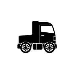 unique Truck silhouette vector silhouette illustration isolated on white background