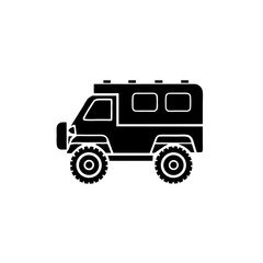 unique Truck silhouette vector silhouette illustration isolated on white background