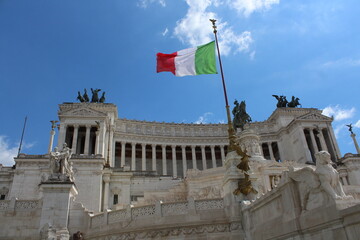 Vittorio Emanuele II Monument At Piazza Venezia In Rome, Italy
