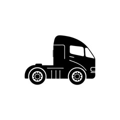 unique Truck silhouette vector silhouette illustration isolated on white background