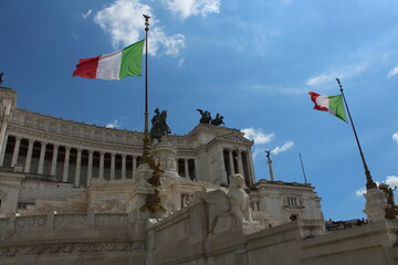 Vittorio Emanuele II Monument At Piazza Venezia In Rome, Italy
