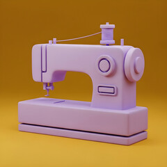 Lilac Sewing Machine Still Life