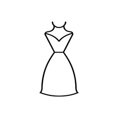  icon of a women dress