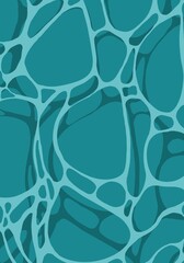 Abstract organic blue shapes, modern artistic background