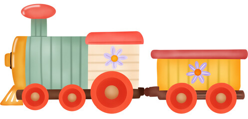 wooden toy train