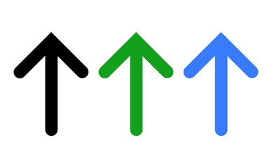 Straight black arrow graph direction over transparent background. flat style tick icon for web site design, logo, app, UI design