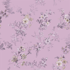 SEAMLESS FLORAL FLOWER ALLOVER