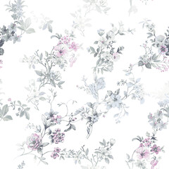 SEAMLESS FLORAL FLOWER ALLOVER
