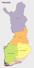 Map of Finland Regions and Administrative Divisions