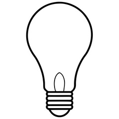 Obraz premium light bulb isolated on white