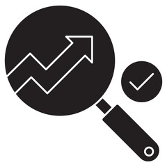 Trend Detection icon, Staying Ahead Uncovering Patterns with Trend Detection, Future Insights Harnessing Data for Trend Discovery, vector