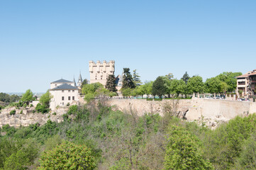 Historic building in the center of a big city