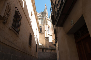 Historic building in the center of a big city