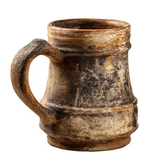 Ancient Pottery: A rustic ceramic mug, bearing the marks of time and craftsmanship, stands as a testament to the enduring legacy of history and artistry.