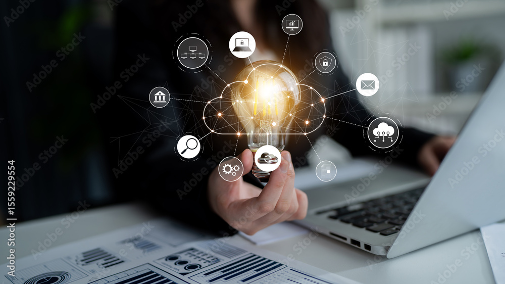 Poster cloud computing enables cloud, service, and network integration for digital transformation, data acc