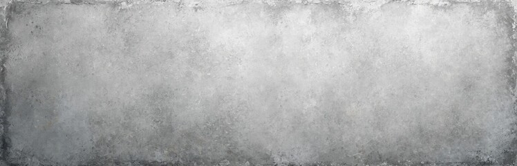 Fototapeta premium Panoramic concrete texture background, grey white color. Grunge stone cement weathered surface wall banner. Empty copy space for construction design projects, top view, long format