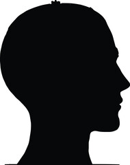 Mysterious Human Silhouette Illustration Featuring Blank Identity and Conceptual Presence