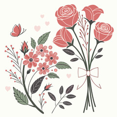 seamless pattern with flowers