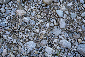 River stone and pebble background 
