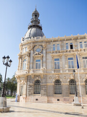 Historic building in the center of a big city