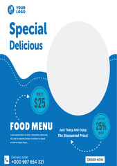 poster and food menu