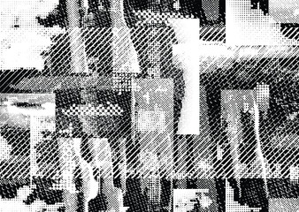 Grunge urban background. Vector. Textured banner . Futuristic digital background. Grungy effect . Abstract,splattered , dirty,cyber punk poster for your design.
