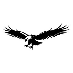 Eagle Silhouette Vector – Powerful Flying Bird Design