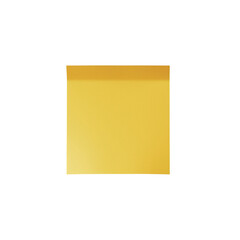A single yellow sticky note isolated on black background ready for your message or reminder