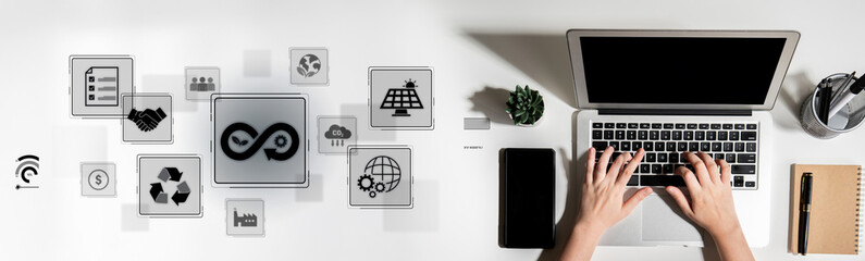 Circular economy supports sustainable development. Circular economy reduces waste, circular economy...