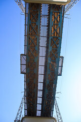 Underside View of Railway Bridge Structure in Vilnius