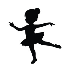 Little baby ballerina silhouette © Purnima
