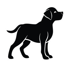 Puppy Dog Illustration Silhouette