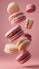 Product photography of french macarons 