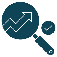 Trend Detection icon, Staying Ahead Uncovering Patterns with Trend Detection, Future Insights Harnessing Data for Trend Discovery, vector