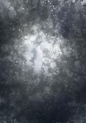 手描き素材　メタリックな色調に輝くエフェクト　抽象背景イラスト