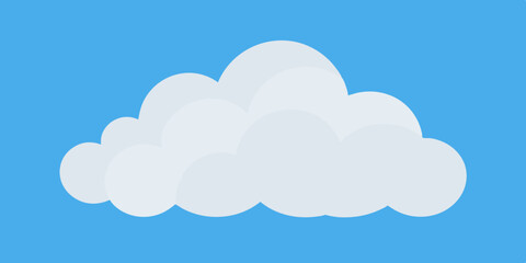 Obraz premium clouds on blue background