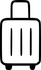 Fototapeta premium Travel Luggage Outline Icon