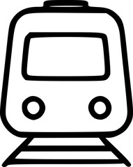 Train or Subway Outline Icon