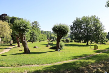 Le pré-Manche, grand parc public et parc de loisirs, ville de Crécy la Chapelle, département de la Seine et Marne, France