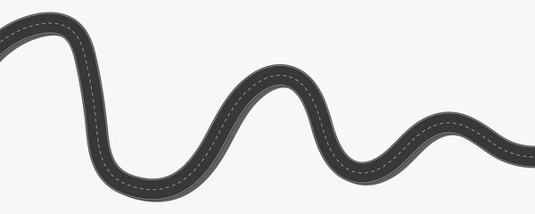 Curving Road Illustration