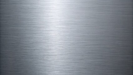 A silver metal texture with horizontal lines creates a shiny, industrial background